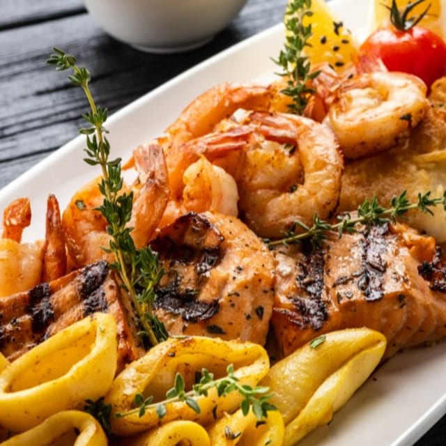 Steak & Shrimp.