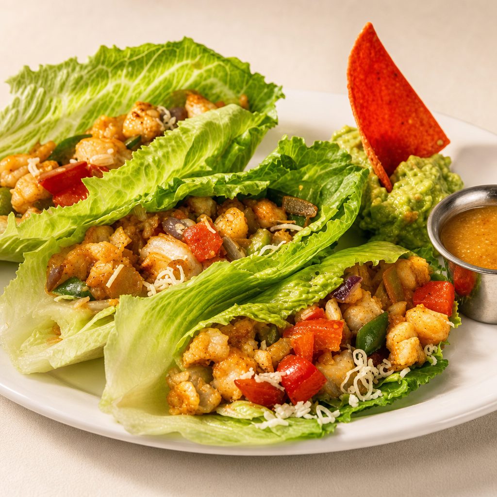Shrimp Lettuce Wraps.