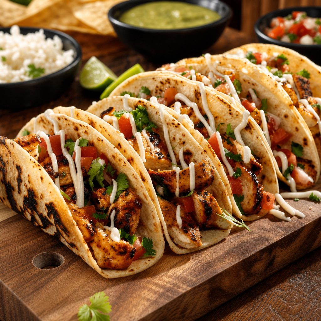 Shrimp Tacos.